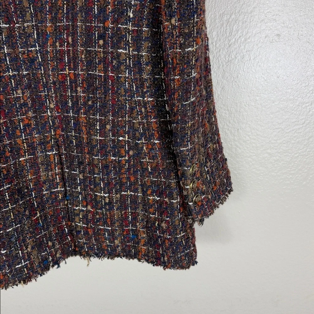 Veronica Beard Doris Dickey Metallic Bouclé-Tweed Jacket Blazer - Picture 10 of 10